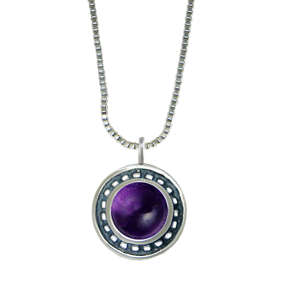 Sterling Silver Little Amethyst Pendant Necklace